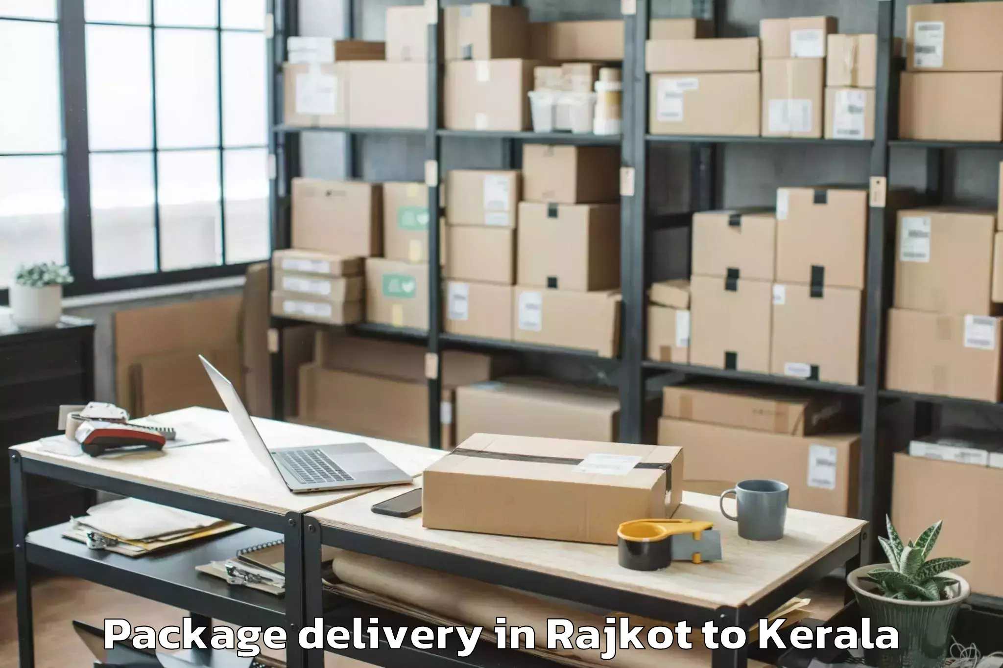 Book Your Rajkot to Kumbalam Package Delivery Today